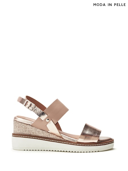 Moda in Pelle Gavasi Two-part Sporty Wedge Sandals (W93049) | R$ 880