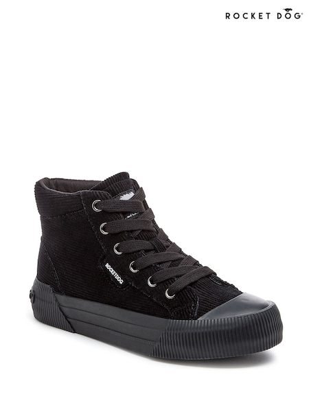 Rocket Dog Cheery Hiptop Flaxville Corduory Black Trainers (W93116) | 101 €