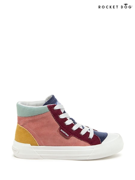 Rocket Dog Pink Cheery Hiptop Corduroy Trainers (W93129) | 101 €