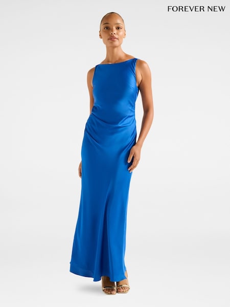 Forever New Parker Open Back Satin Maxi Dress (W93156) | R$ 1.185