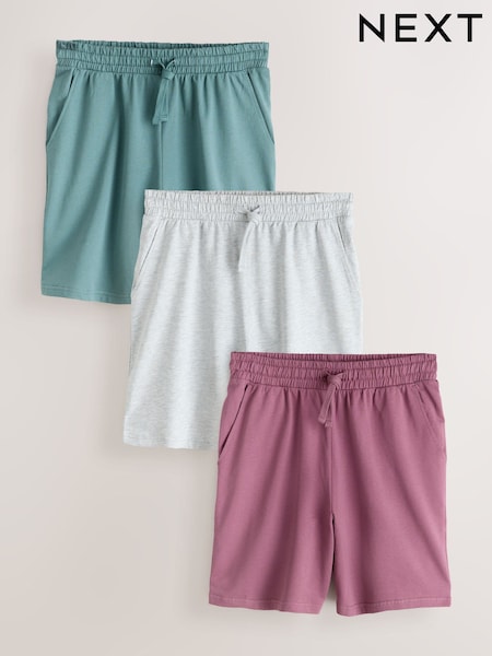 Blue/White/Red Loopback Soft Touch Shorts 3 Pack (W93212) | AED175