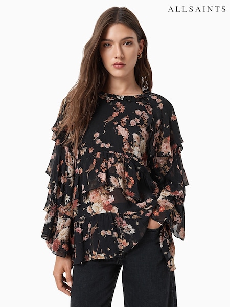 AllSaints Black Lissie Top (W93228) | €224