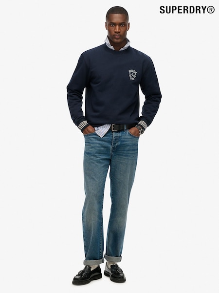 Superdry Blue Athletic Club Crew Sweat top (W93256) | €63