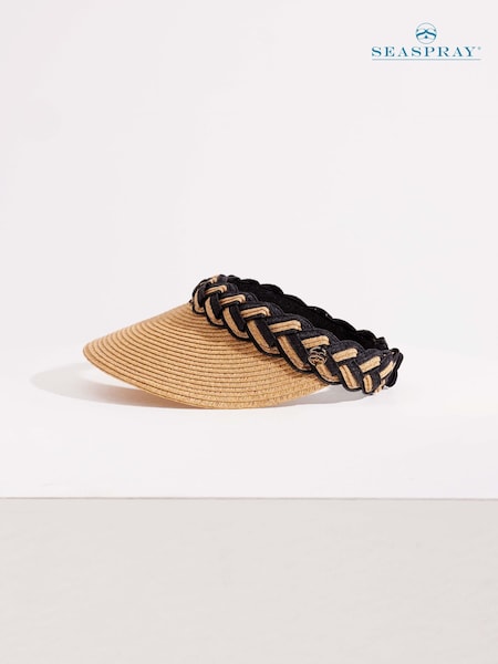 Seaspray Amelia Braided Visor Hat (W93340) | €48