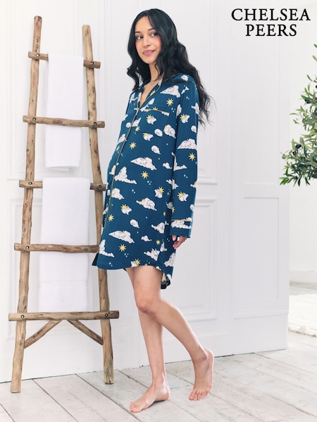 Chelsea Peers Green Maternity Celestial Bunny Nightshirt (W93425) | €40