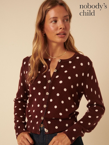 Nobodys Child Brown Printed Willow Spot Cardigan (W93467) | € 108