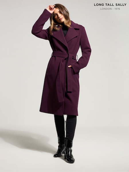 Vermelho - Long Tall Sally Wrap Coat (W93533) | R$ 730