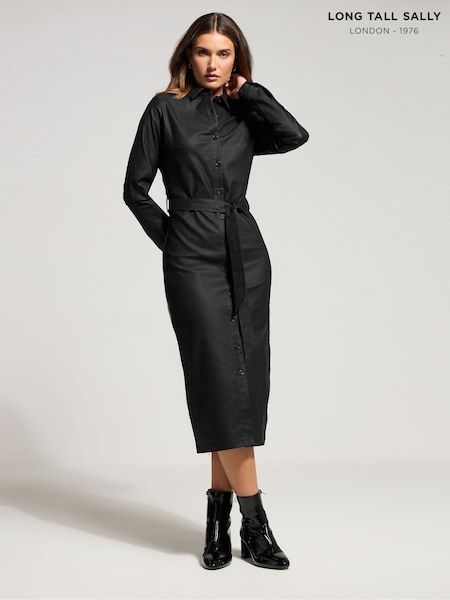 Long Tall Sally Coated Shirt Dress (W93536) | R$ 465
