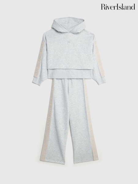 River Island Grey Girls Hooded Sweater Set (W93607) | €42