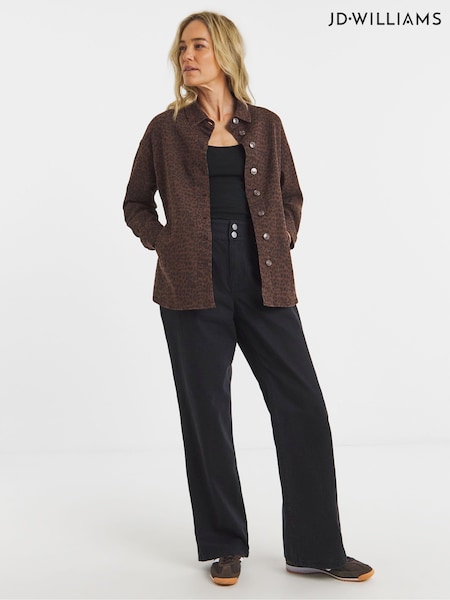 JD Williams Animal Print Denim Shacket (W93862) | €68
