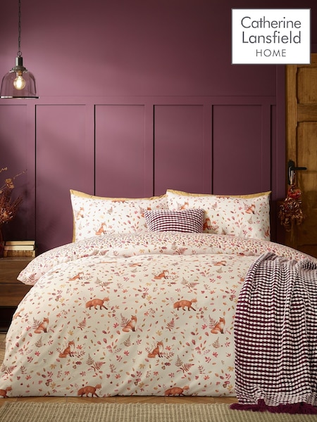 Catherine Lansfield Woodland Fox So Soft Reversible Duvet Cover Set (W94037) | ‏93 د.إ.‏ - ‏ 175‏ د.إ.