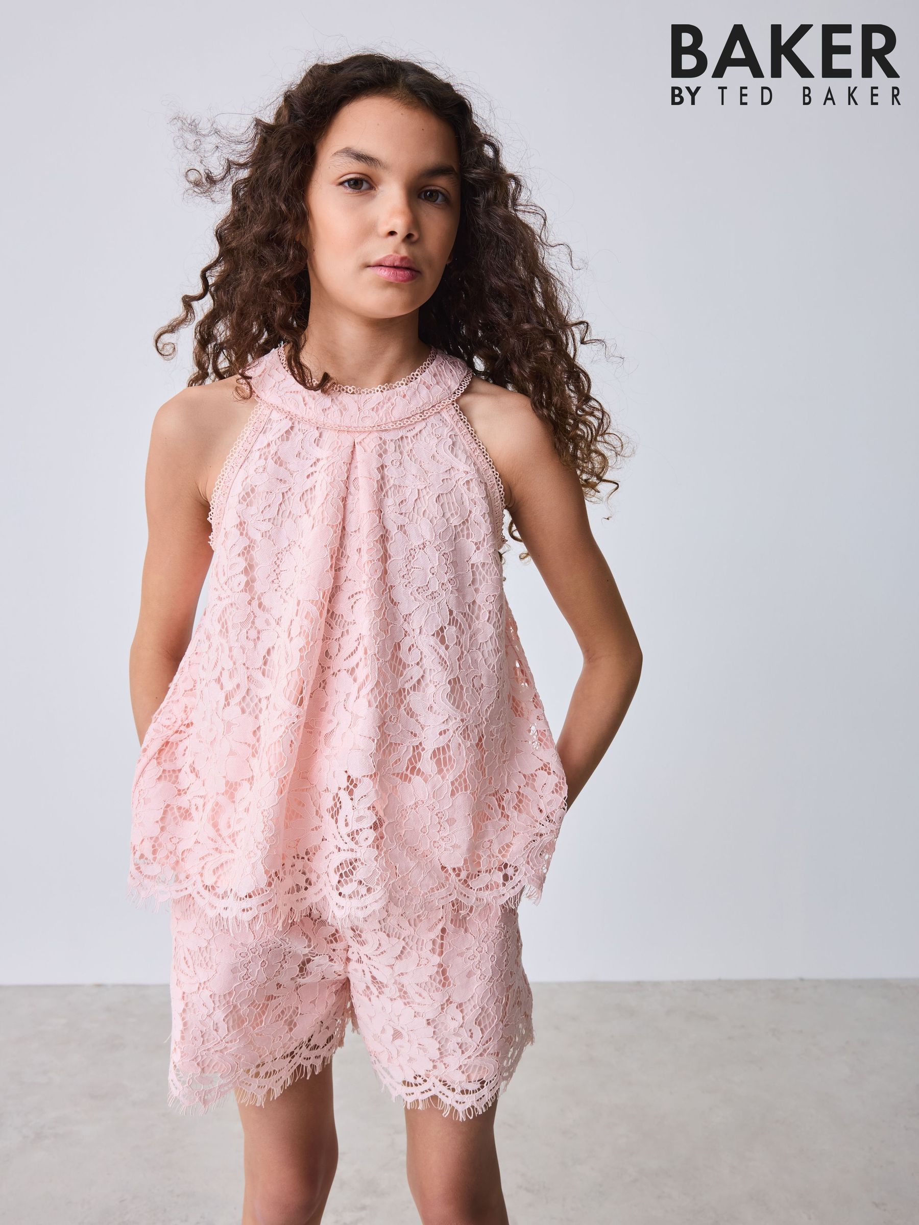TED BAKER レース装飾フレアドレス Buy Girls' Ted Baker Baker By Ted Baker Online | Next Japan