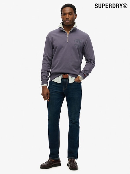 Superdry Purple Athletic Essentials Half Zip Sweatshirt (W94211) | €83