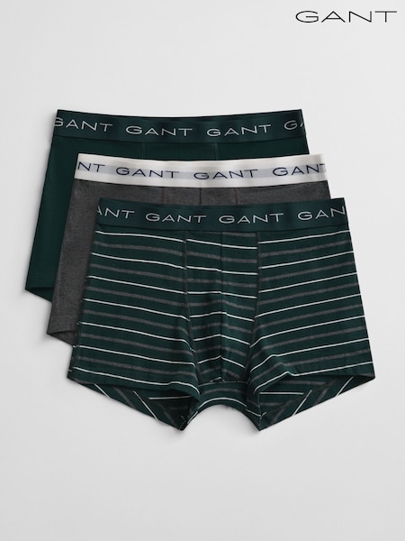GANT Green Stripe Stretch Cotton Boxers 3 Pack (W94217) | R$ 545