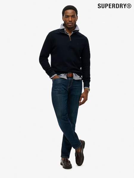 Superdry Blue Classic Essential Half Zip Jumper (W94281) | €63