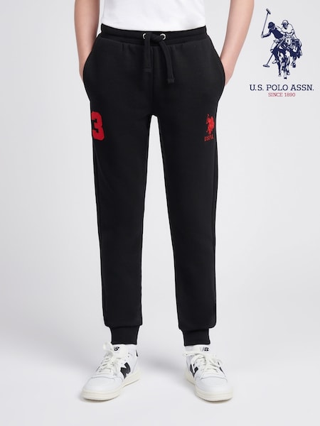 U.S. Polo Assn. Black Grey Boys Player 3 Joggers (W94502) | €46 - €56
