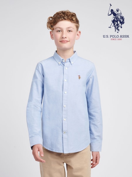 U.S. Polo Assn Blue Boys Oxford Shirt (W94533) | AED204 - AED245