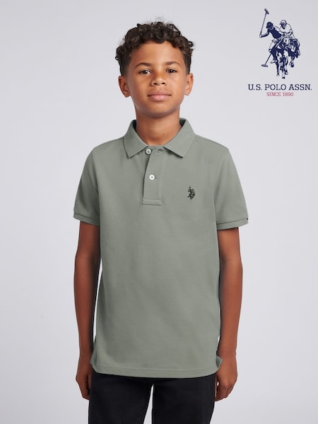U.S. Polo Assn. Green Dark Double Horsemen Polo Shirt (W94534) | €42 - €51