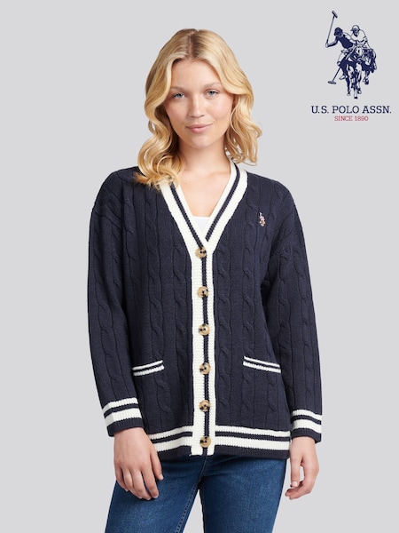 U.S. Polo Assn. Longline Cable Cardigan (W94704) | 117 €