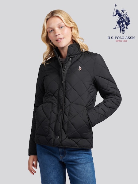 U.S. Polo Assn. Black Lightweight Quilted Jacket (W94710) | €177