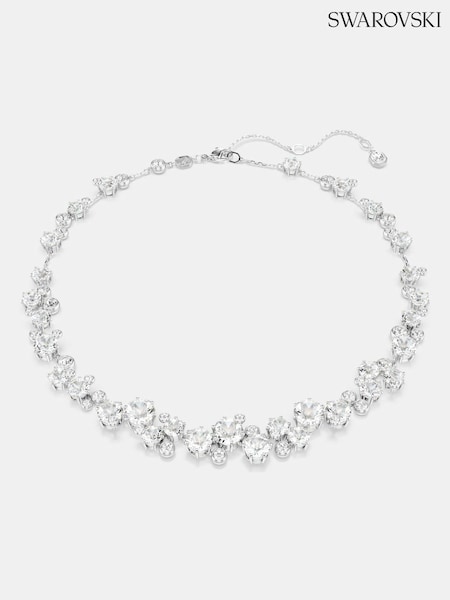 Swarovski Rhodium Plated Round Cut Constella Necklace (W94781) | 424 €