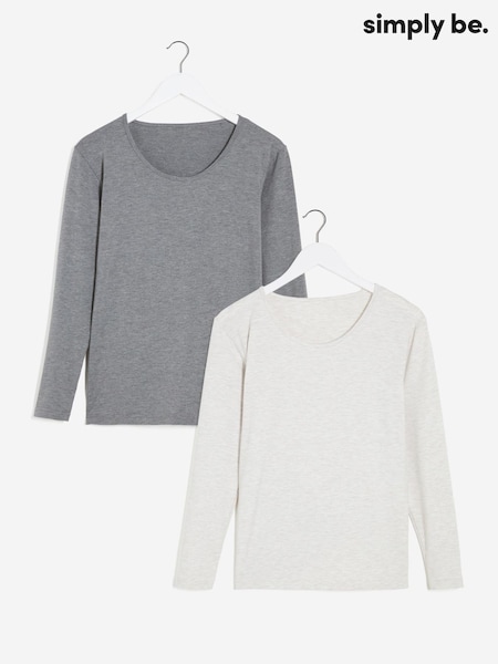 Simply Be 2 Pack Thermal Long Sleeve Top (W94808) | 41 €
