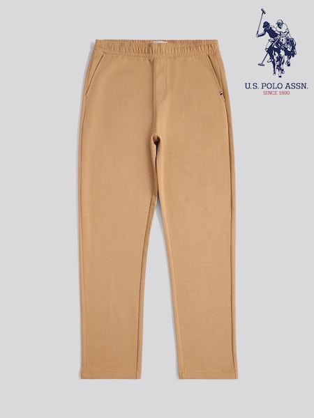 U.S. Polo Assn. Brown Mens Comfort Drawstring Smart Joggers (W94815) | R$ 640