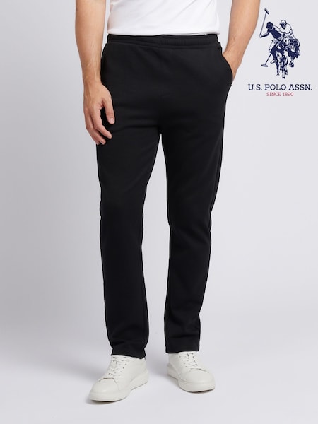 U.S. Polo Assn. Black Mens Comfort Drawstring Smart Joggers (W94816) | 338 QAR