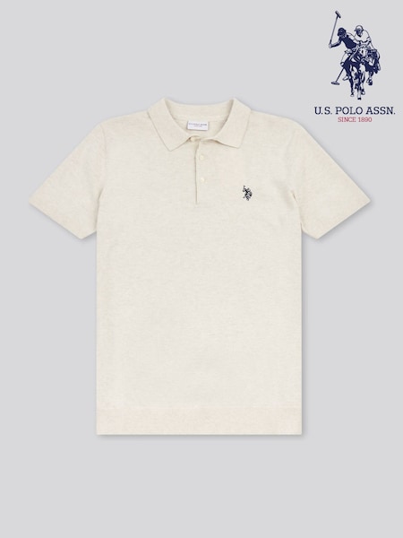 U.S. Polo Assn. Natural Mens Combed Cotton Polo Shirt (W94839) | R$ 495
