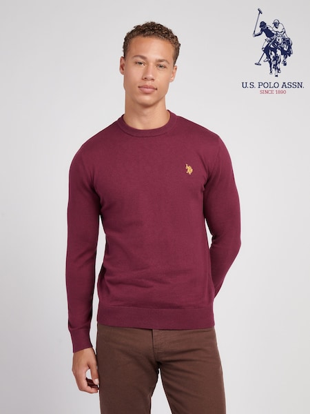 Roxa - U.S. Polo Assn. Mens Cotton Crew Neck Jumper (W94869) | R$ 590