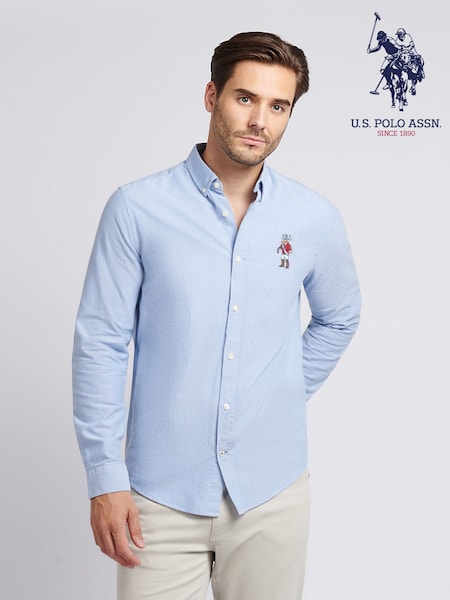 U.S. Polo Assn. Blue Mens Chuck Oxford Shirt (W94882) | €92