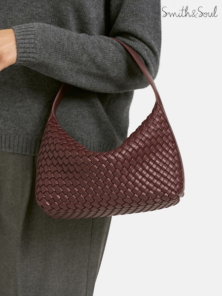 Smith & Soul Brown Plaited Hobo Bag (W94929) | €130