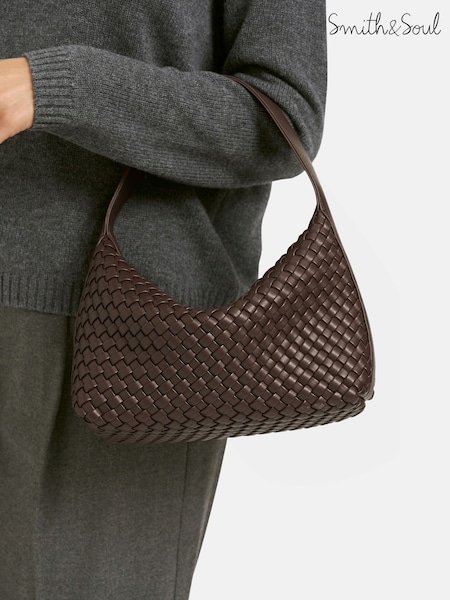 Smith & Soul Light Brown Plaited Hobo Bag (W94935) | €130