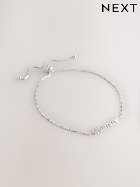 Silver Tone Mama Sparkle Pully Bracelet (W94950) | €14