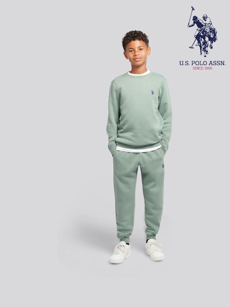 U.S. Polo Assn. Green Double Horsemen Crew Sweatshirt and Joggers Set (W94983) | €86 - €103