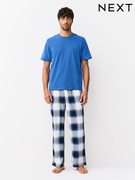 Teal Blue Motionflex Cosy Short Sleeve Pyjamas Set (W95025) | AED131