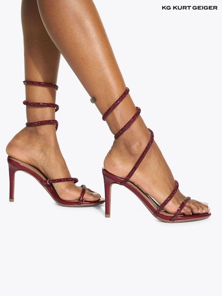 KG Kurt Geiger Red Athena Sandals (W95067) | AED577