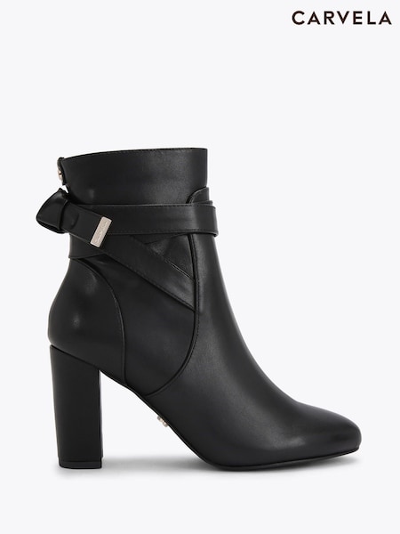 Carvela Black Chrome Carvela Tempt Stiletto Boots (W95072) | 589 QAR