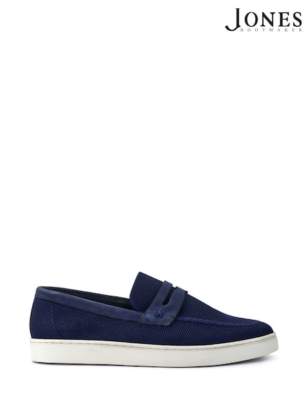 Jones Bootmaker Blue Quincee Slip On Shoes (W95345) | €113