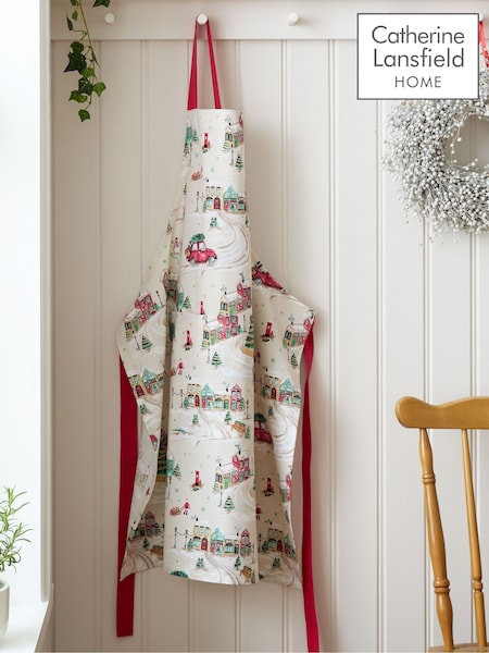 Catherine Lansfield Christmas Town Cotton Kitchen Adult Apron (W95394) | 16 €