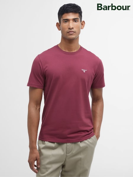 Barbour® Red Mens Sports T-Shirt (W96106) | $73