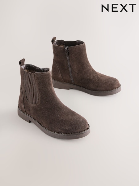 Chocolate Brown Leather Chelsea Boots (W96240) | €51 - €60