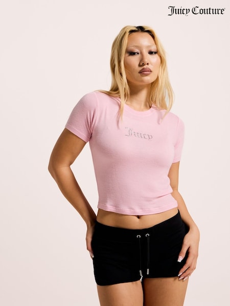Juicy Couture Pink Sheer Fitted T-Shirt (W96385) | €50