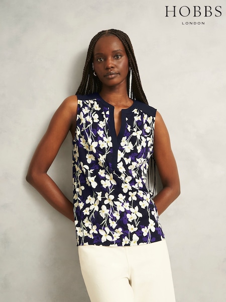 Hobbs Nadine Printed Top (W96400) | R$ 485