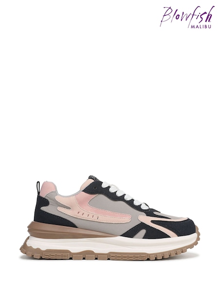 Blowfish Malibu Regular Fit Animal Print Leo Lace Up Trainers (W96417) | €83
