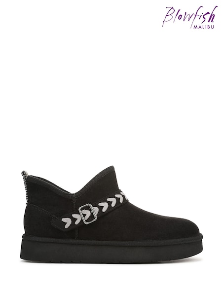 أسود - Blowfish Malibu Regular Fit Mokolo Short Black Boots (W96425) | ‏349 د.إ.‏