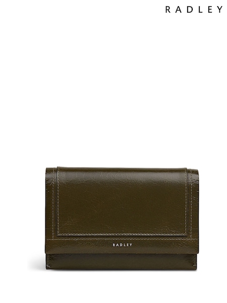 Radley Medium Green Oak Street Shine Flapover Purse (W96488) | R$ 680