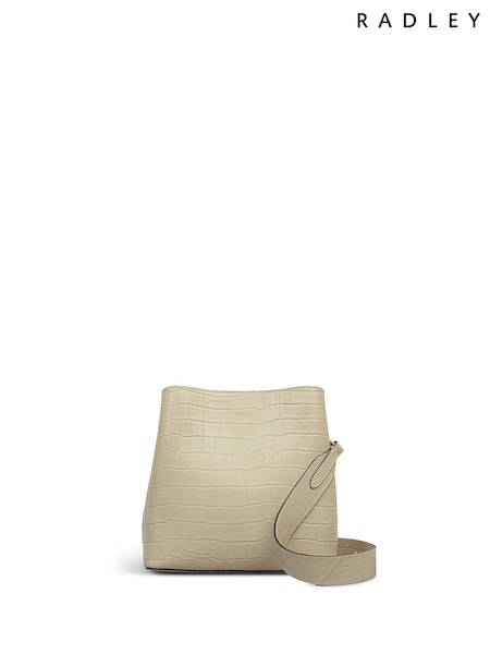 Radley Medium Dukes Place Faux Croc Compartment Cross-Body White Bag (W96501) | 338 €