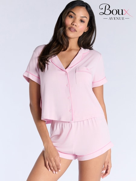 Boux Avenue Pink Soft Modal Short Pyjamas Set (W96571) | AZN 100