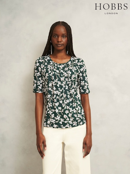 Verde - Hobbs Jacqueline Print Top (W96620) | R$ 445